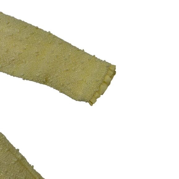 Nanette Kids Textured Yellow Fancy/Sparkle/Special Occasion Jacket Kid's Size 6 - Picture 4 of 8